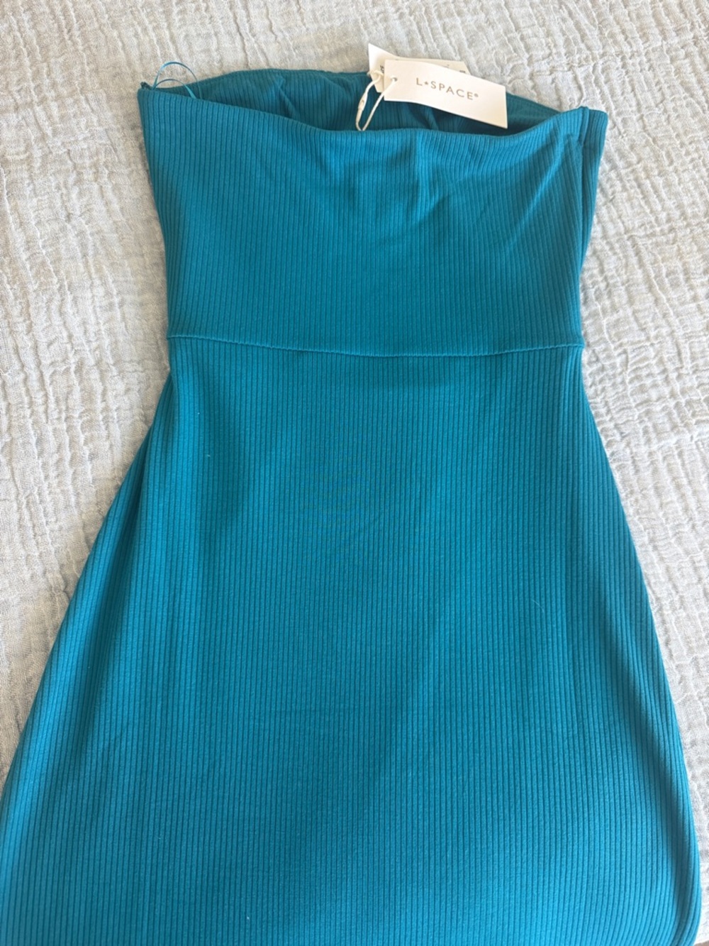 L*space “Kierra” Strapless Cutout Midi Dress - Color- Mediterranean. NWT - Picture 8 of 9